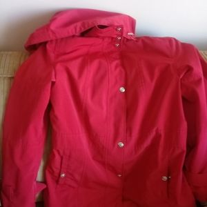Red jacket. Perfect for spring and fall.
